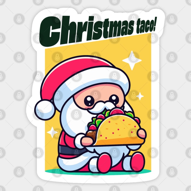 Christmas taco Sticker by Elysian wear